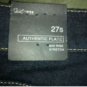 NWT Gap Authentic Flare Jeans Size:27S